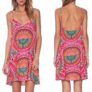 Mara Hoffman Strappy Swing Dress in Supernova Red